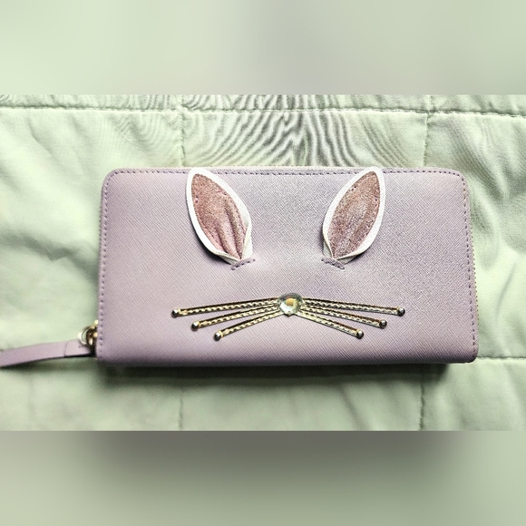 Like New Kate Spade Novelty 'Hop To It' Long Wallet - Picture 4 of 10